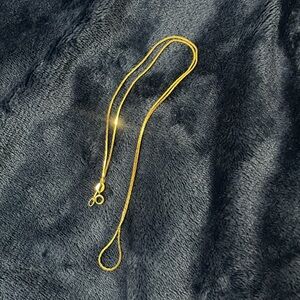 Vintage Solid 14k Yellow Gold 18" OTC Italy Cobra Link Chain Necklace 2.12 Grams